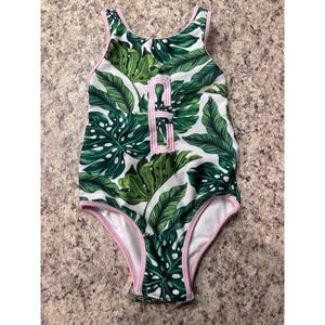 Monogram E bathing suit swimsuit size 3T 4T Busy Bee Smocks